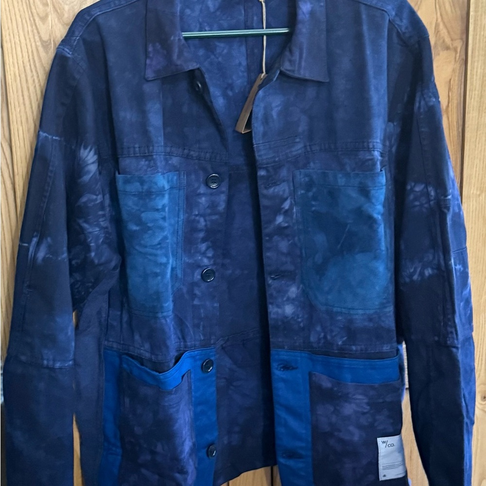 Wasted Collective Mens Blue Jacket Button Up